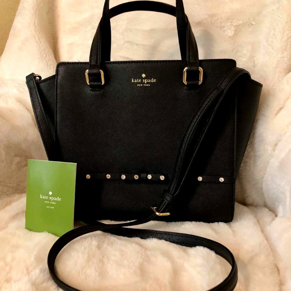Black Kate Spade Laurel Way Hadlee small satchel